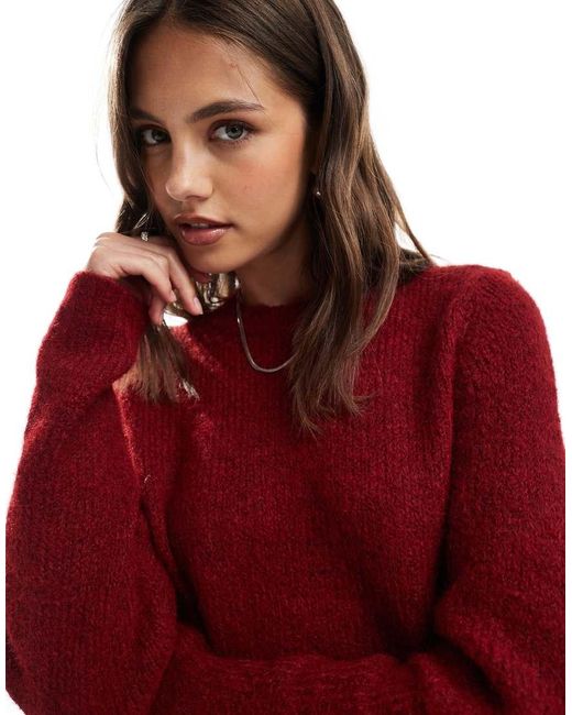 Maglione Bordeaux di Vero Moda in Red