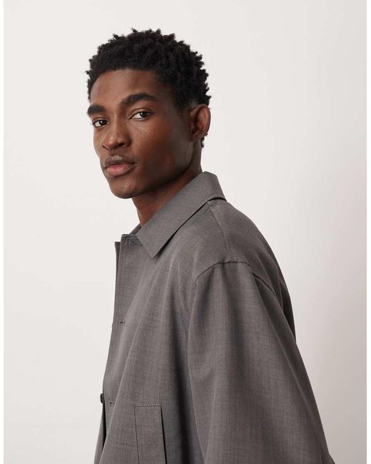 ASOS Gray Smart Blouson Jacket for men