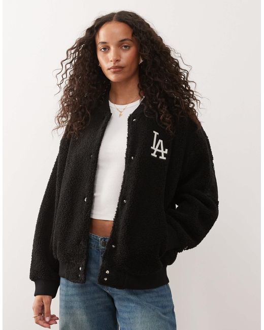 Bomber en sherpa à motif la dodgers KTZ en coloris Black
