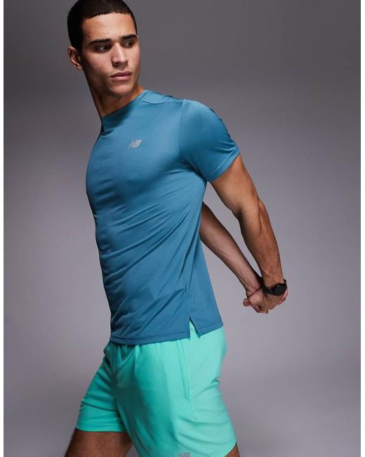 New Balance Blue Sport Essentials T-Shirt for men