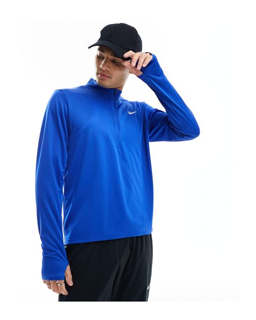 Dri-fit pacer - top à col zippé - roi Nike pour homme en coloris Blue