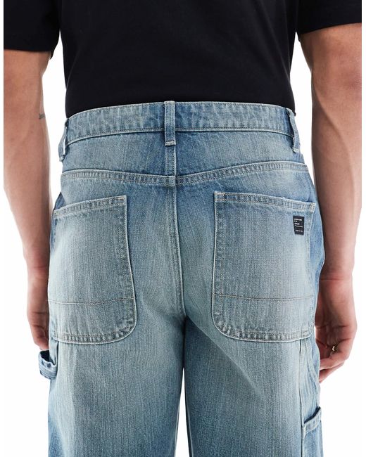 ASOS Blue baggy Carpenter for men
