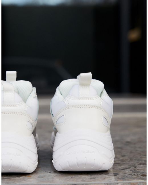 calvin klein trainers maya white