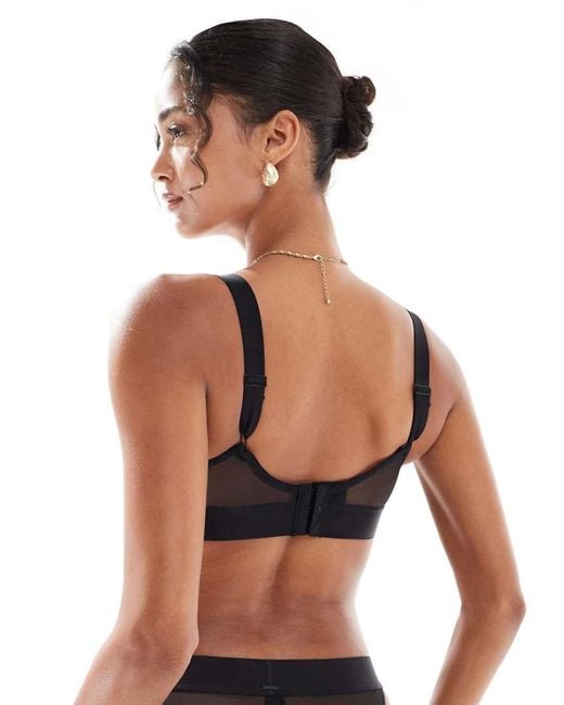 DKNY Black Mesh Bralette