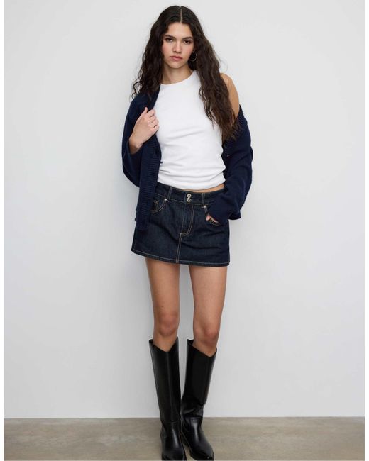 Stradivarius White – ärmelloses basic-t-shirt