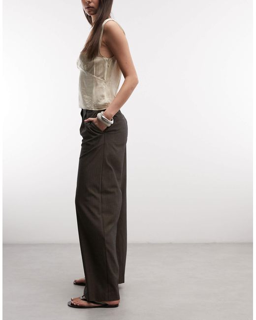 Weekday Brown Dara Suit Pants