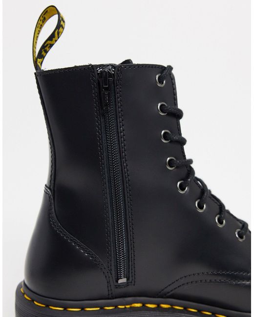 Dr. Martens Black Jadon 8-eye Smooth Leather Platform Boots for men