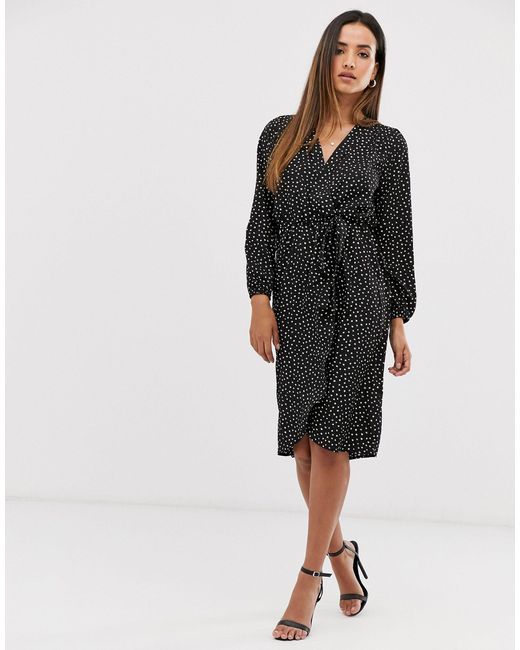 ax paris wrap front dress