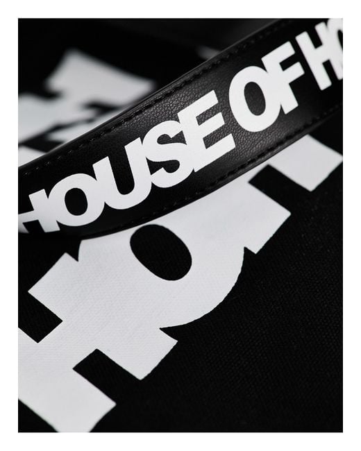 House of Holland Multicolor – große, schwarz-weiß bedruckte tragetasche