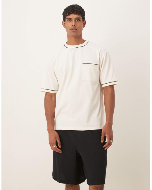 ASOS Natural Smart Straight Fit Longer Length Shorts for men