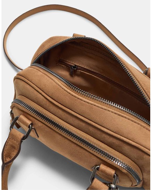 Stradivarius Brown – bowlingtasche aus wildlederimitat