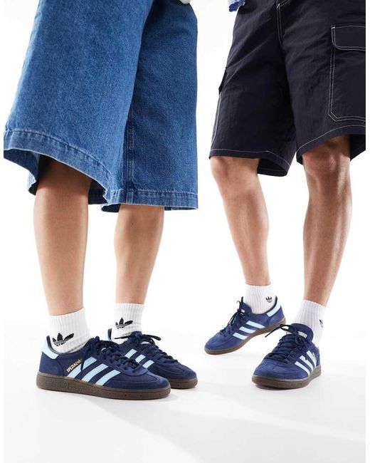 Adidas Originals Blue Handball Spezial Gum Sole Trainers