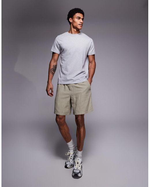 ADPT White Texture Shorts for men