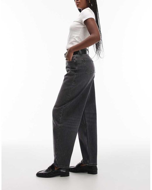 Vaqueros Negros De Corte Barrel Jeanie De Tommy Hilfiger de color Blue