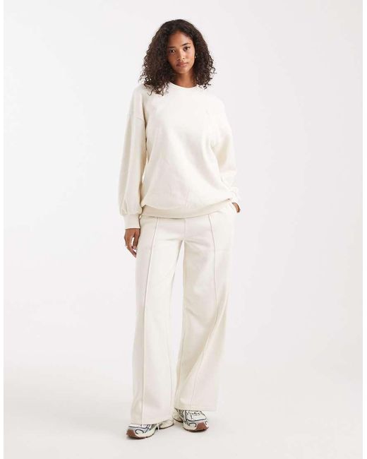 Miss Selfridge White Oversized Sweatshirt