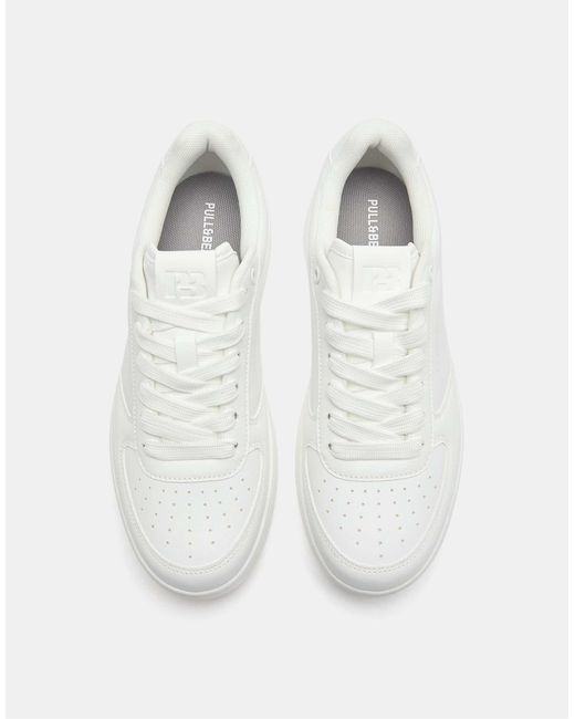Pull&Bear Natural – retro-sneaker