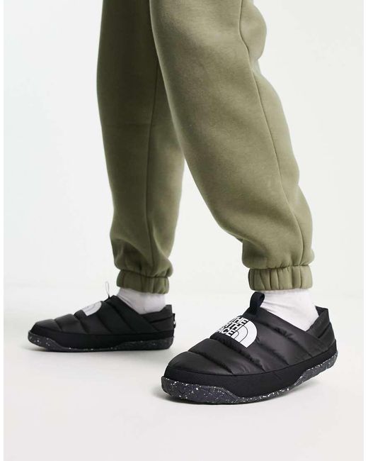 The North Face Green Nuptse Down Insulated Slip On Mules for men