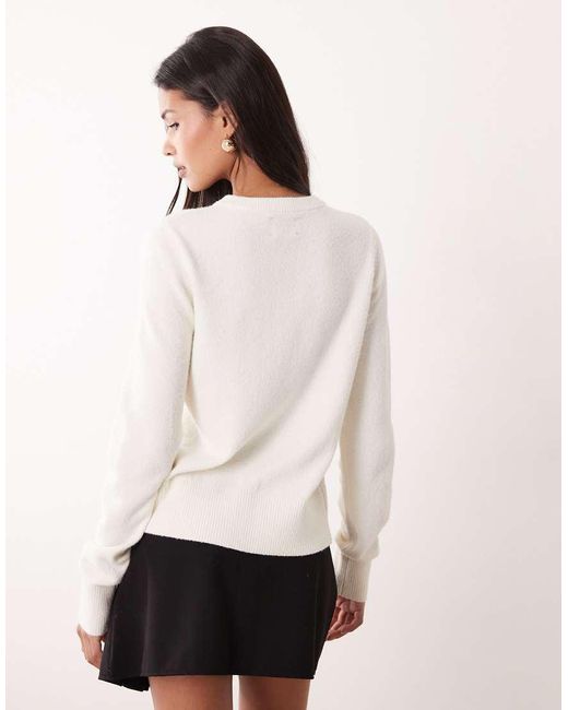 ASOS White Fitted Cardigan