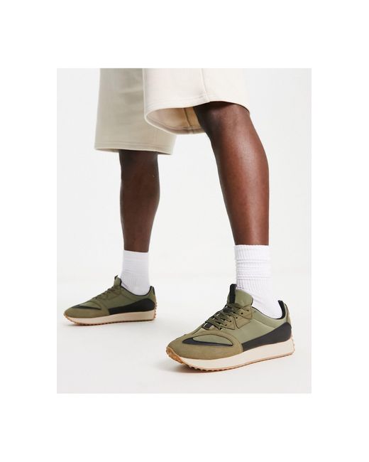 Revolver - sneakers da running color kaki stile rétro da Uomo di Public  Desire in Verde | Lyst