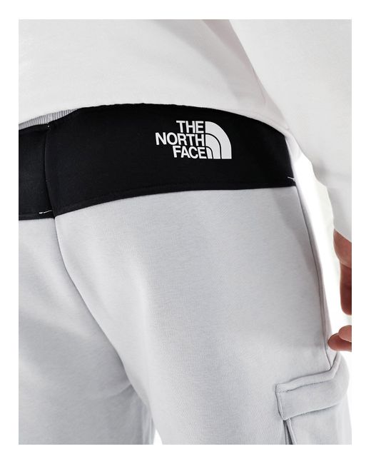 The North Face Gray Icons Cargo Jersey Shorts for men
