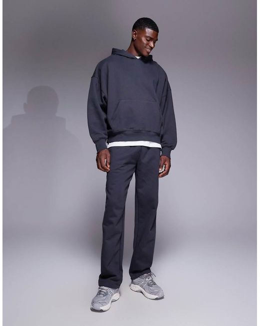 ASOS Blue Premium Heavyweight Extreme Oversized Hoodie for men