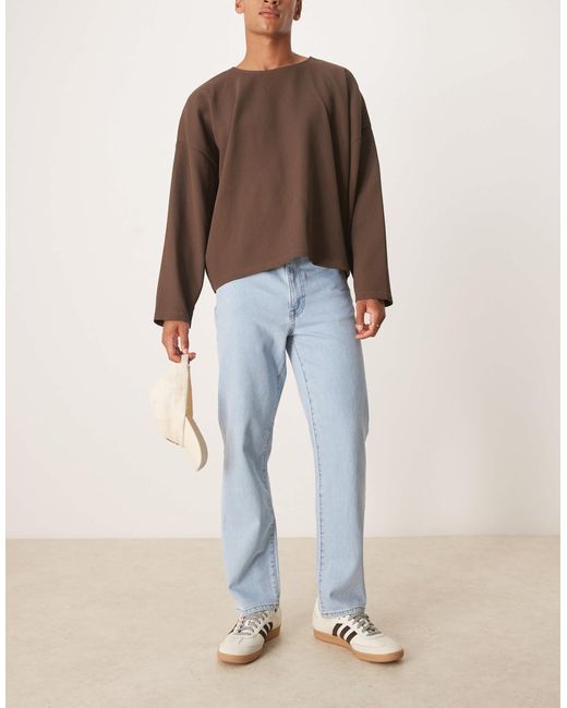 ASOS Blue Straight Leg Jean for men