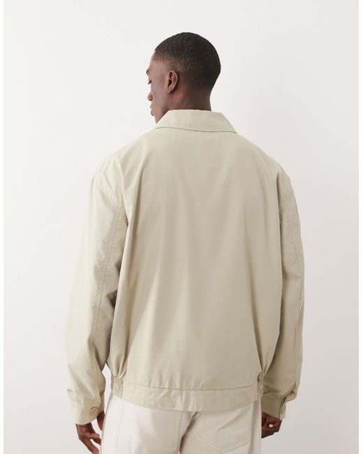 ASOS Natural Oversized Bomber Jacket for men