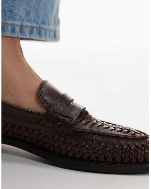 Bronx Blue Zur-ii Woven Detail Loafers