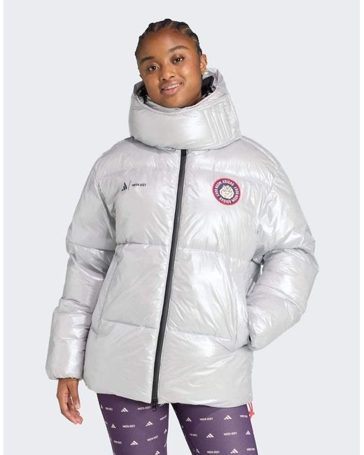 Adidas Originals White Adidas X Moon Boot Padded Jackets