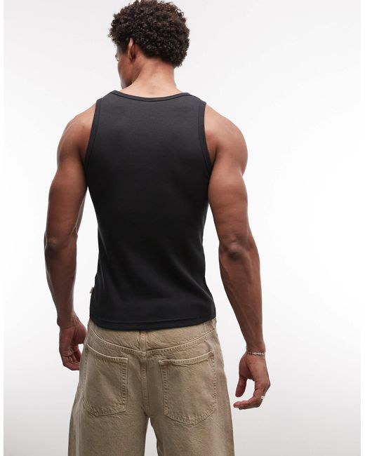 BLKVIS Black Script Logo Vest for men
