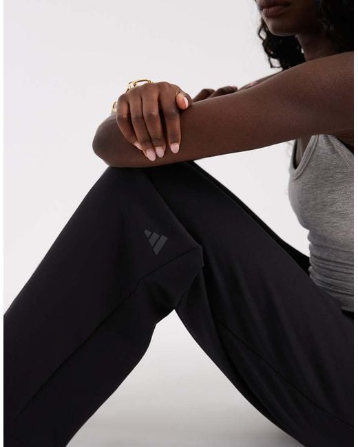 Adidas Originals Black Adidas Training Yoga Motion Trackpants
