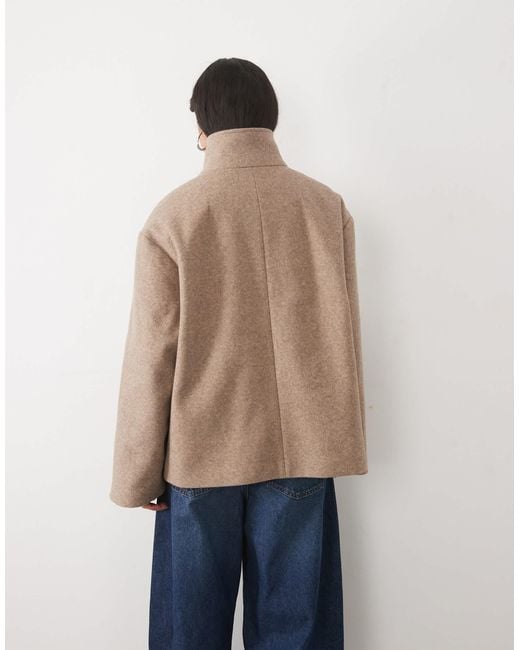 Jdy Natural High Neck Cape Jacket