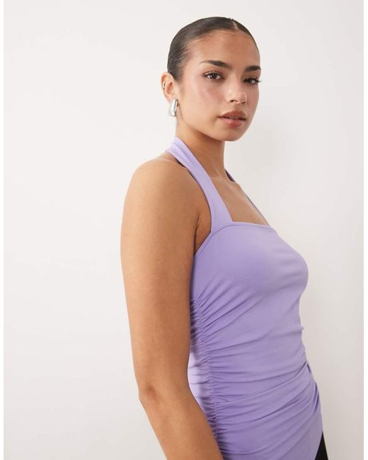 ASOS Purple Soft Scoop Lace Trim Singlet