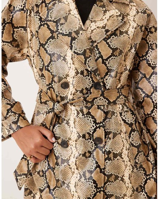 Double Breasted Blazer Trench Coat