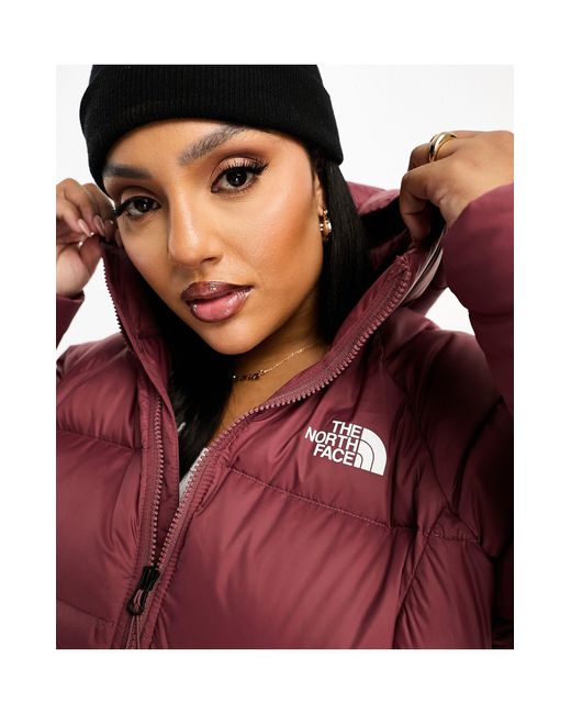The North Face Plus Hyalite Down Hooded Puffer Parka Coat in Red Lyst