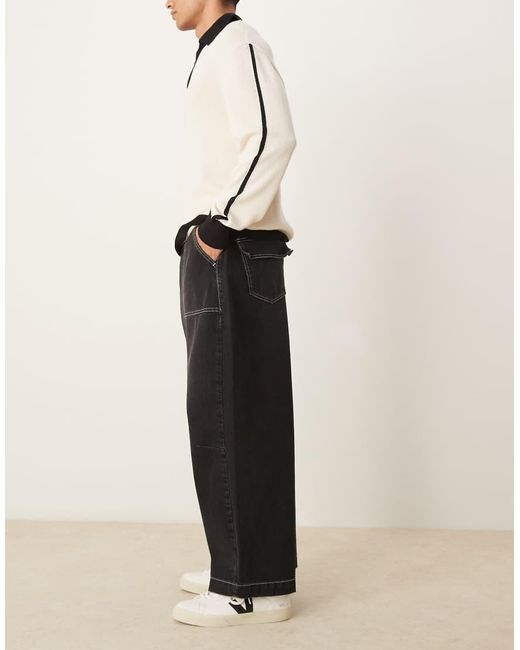 Vaqueros Lavado De Corte Globo Holgado De ASOS de hombre de color Natural
