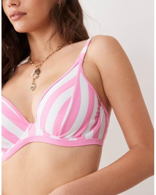 Peek & Beau Pink Underwire Bikini Top