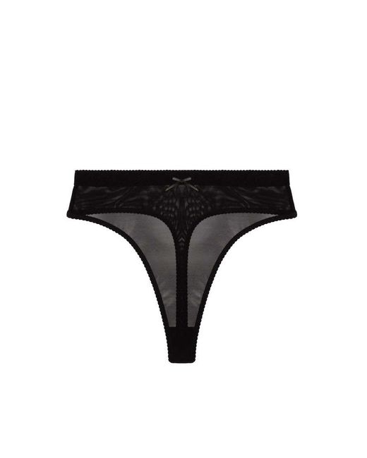 Playful Promises Brown Josie Mesh High Waist Thong