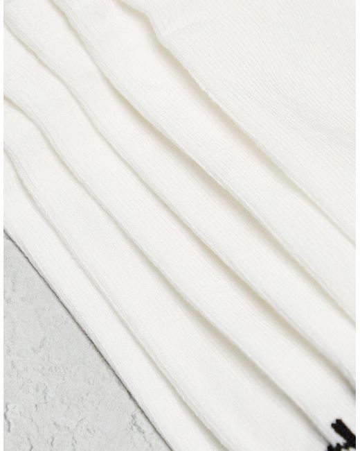Confezione da 3 paia di fantasmini bianchi di Adidas Originals in White