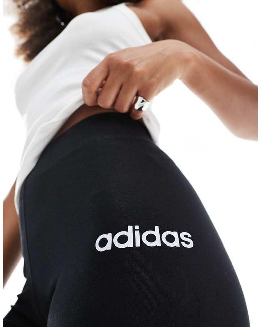Adidas Originals Blue Adidas Essentials Cotton Leggings