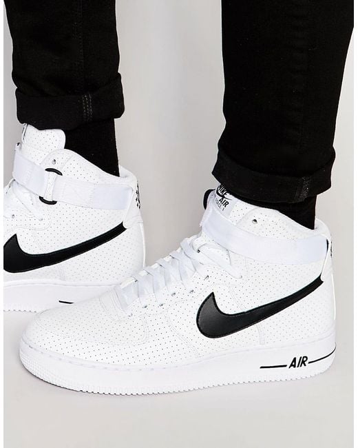 Nike Air Force 1 High '07 Trainers in Black for Men | Lyst Australia