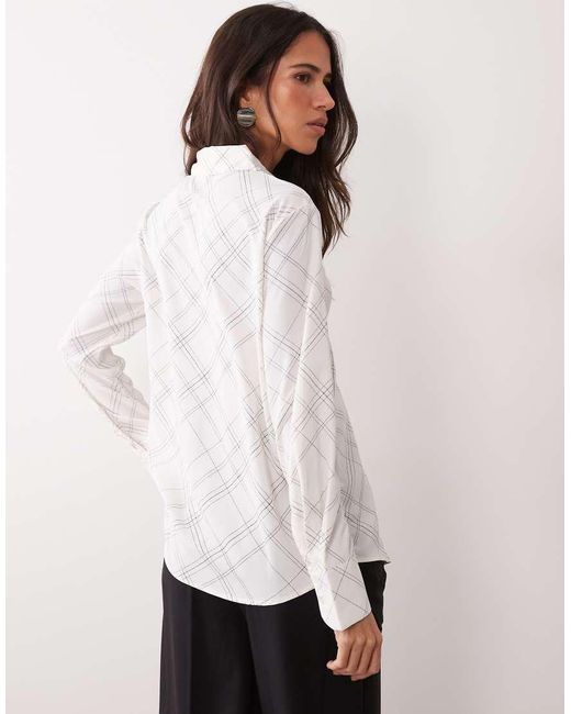 Mango White Classic Shirt