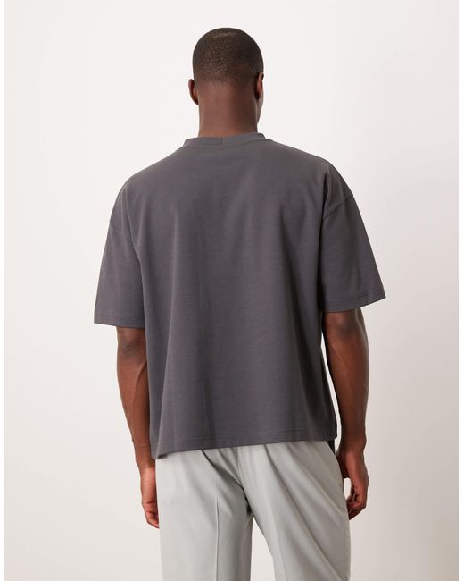 ASOS Gray Breathemaxtm Heavyweight Oversized Boxy T-shirt for men