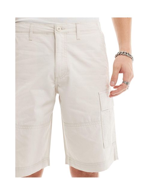 Pantalones cortos cargo gris claro Jack & Jones de hombre de color Natural
