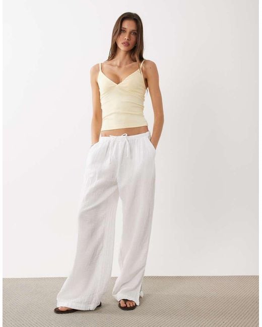 Cotton On White Ribbed Cami