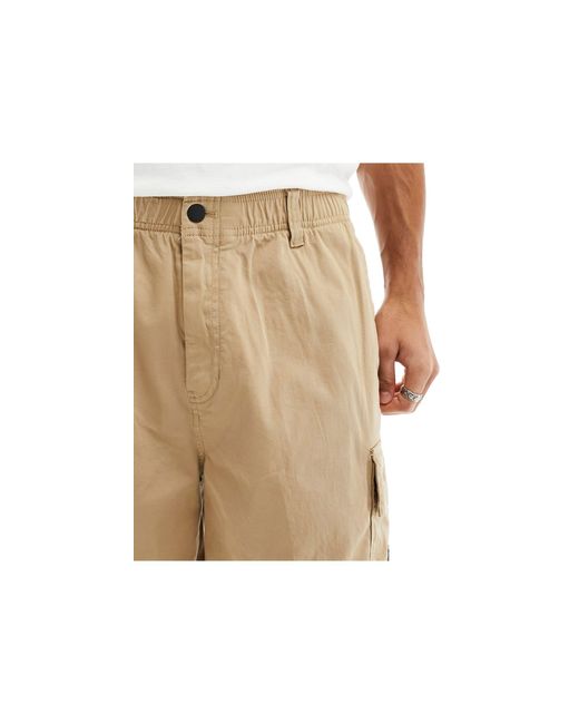 Pantalones cortos color piedra cargo Calvin Klein de hombre de color Natural