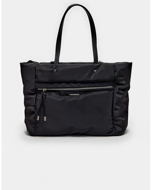 Borsa Shopping Nera di Stradivarius in Black