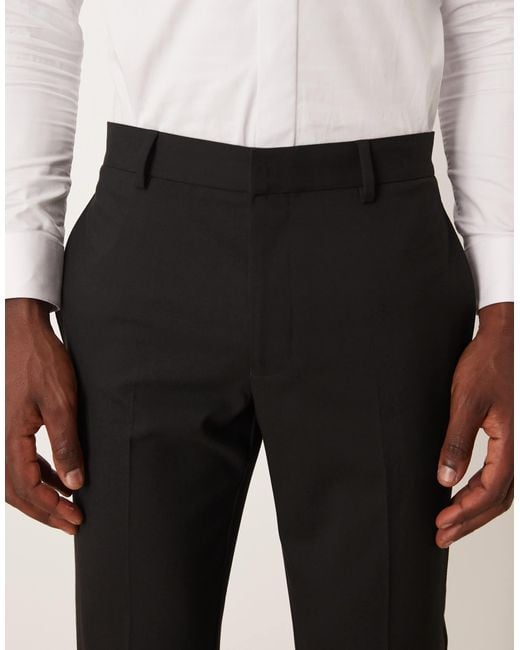 ASOS Natural Skinny Tuxedo Trousers for men