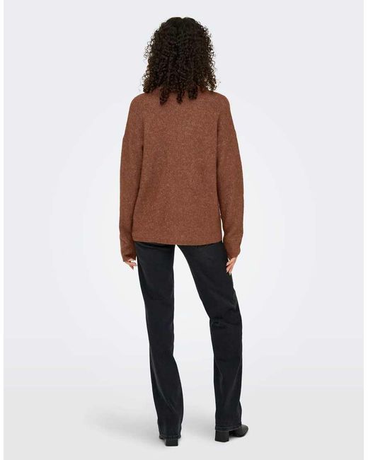 ONLY Brown Knitted Pullover