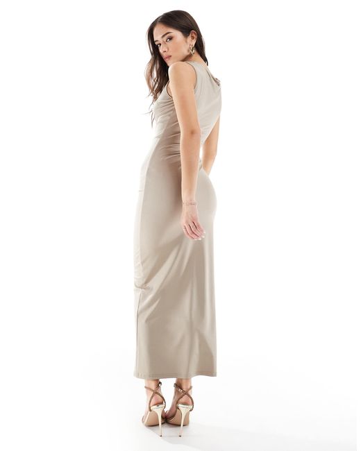 4th & Reckless White – ärmelloses maxikleid